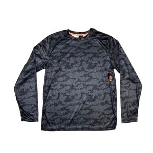 Zone Pro Black Camouflage Activewear Long Sleeve Shirt